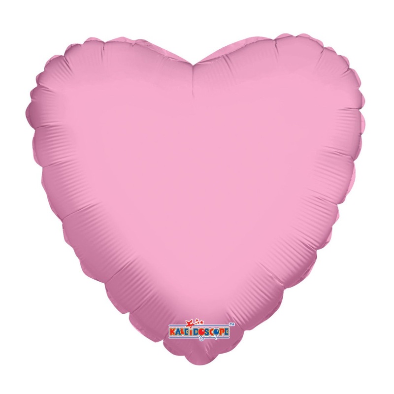 18 Solid Heart Baby Pink - Single Pack. 17526-18
