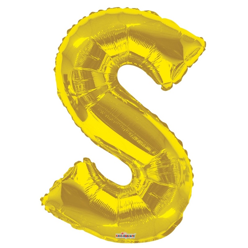 34 SC Letter S Gold Shape  Single Pack. 15278-34