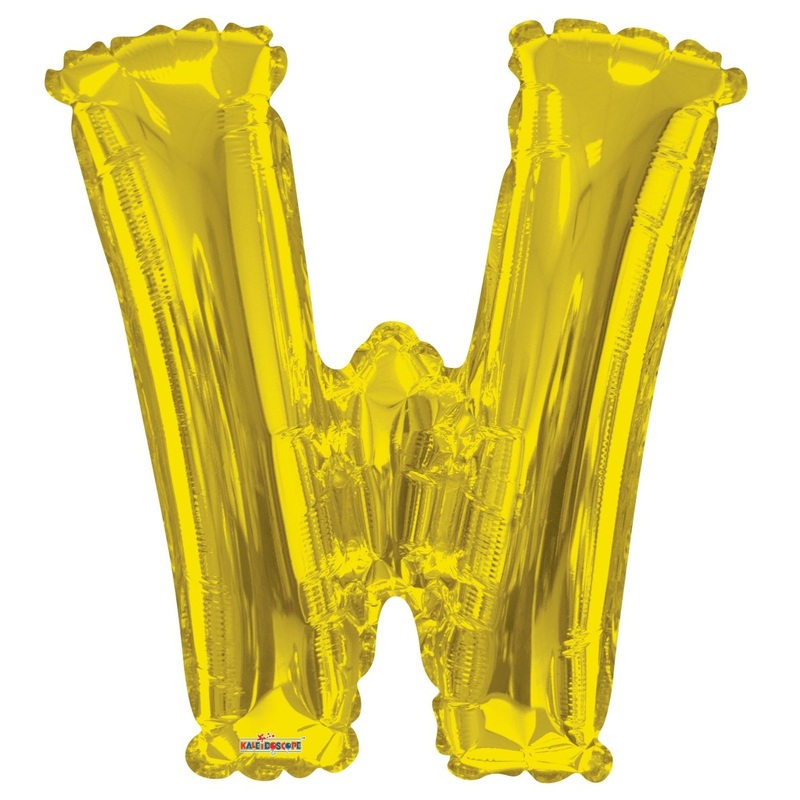 34 SC Letter W Gold Shape  Single Pack. 15282-34