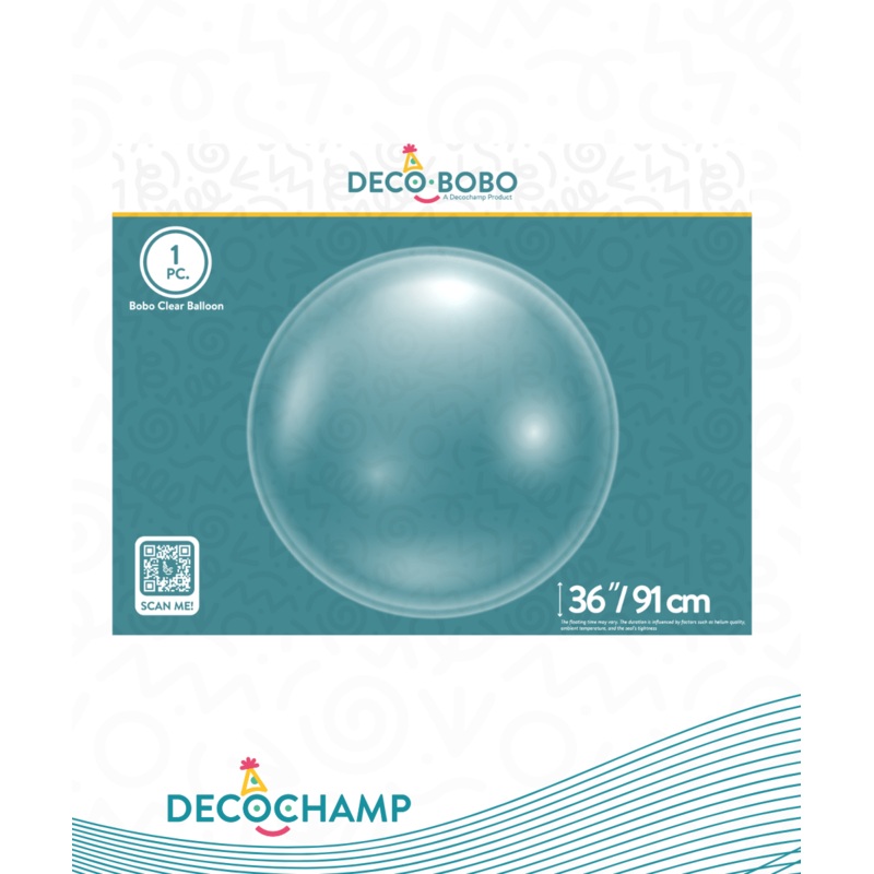 Decobobo DECOCHAMP  36" Clear Bubble (Single Pack)