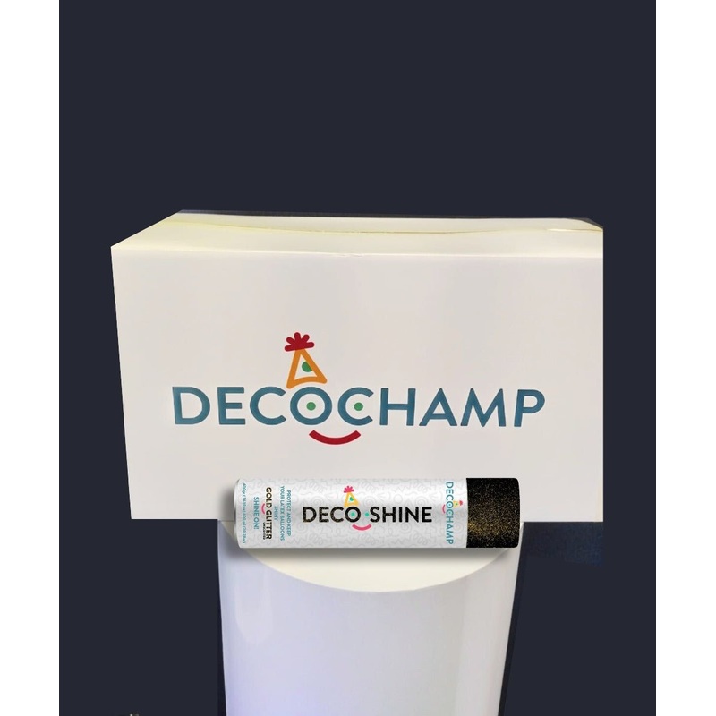 Decoshine Balloon Shine with Gold Glitter 600 ml BOX (24 Units)