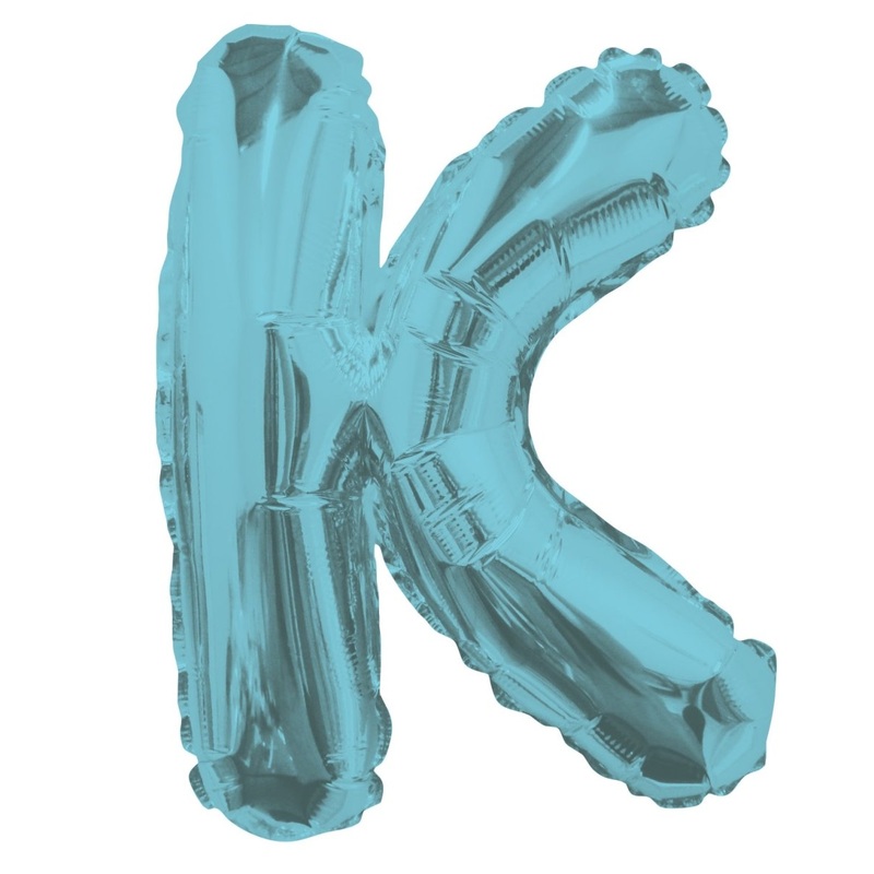 Letter K Light Blue 14" (Single Pack). 34832-14