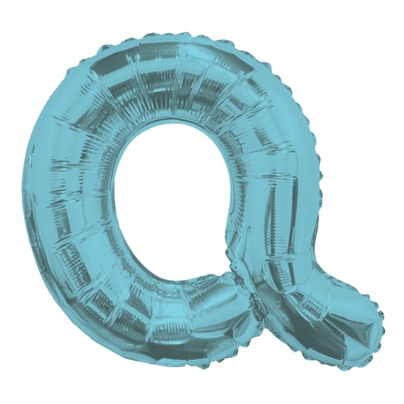 Letter Q Light Blue 14" - (Single Pack). 34838-14