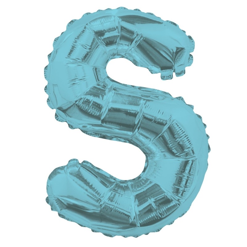 Letter S Light Blue 14" - (Single Pack). 34840-14