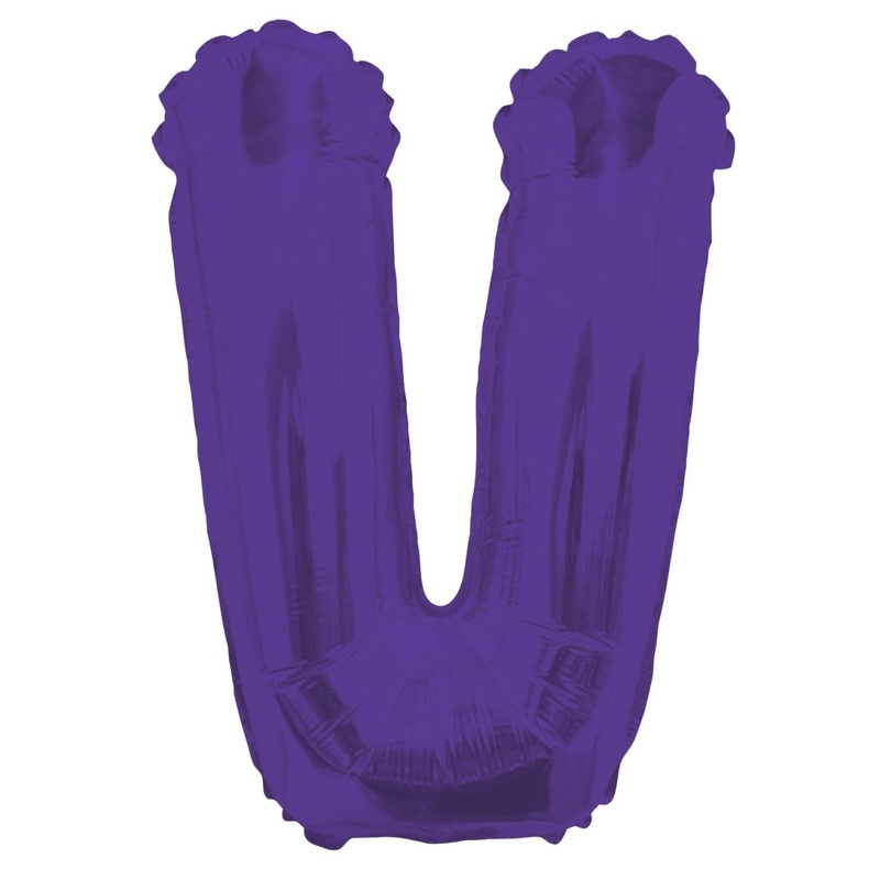 Letter V Purple 14" - (Single Pack). 34793-14