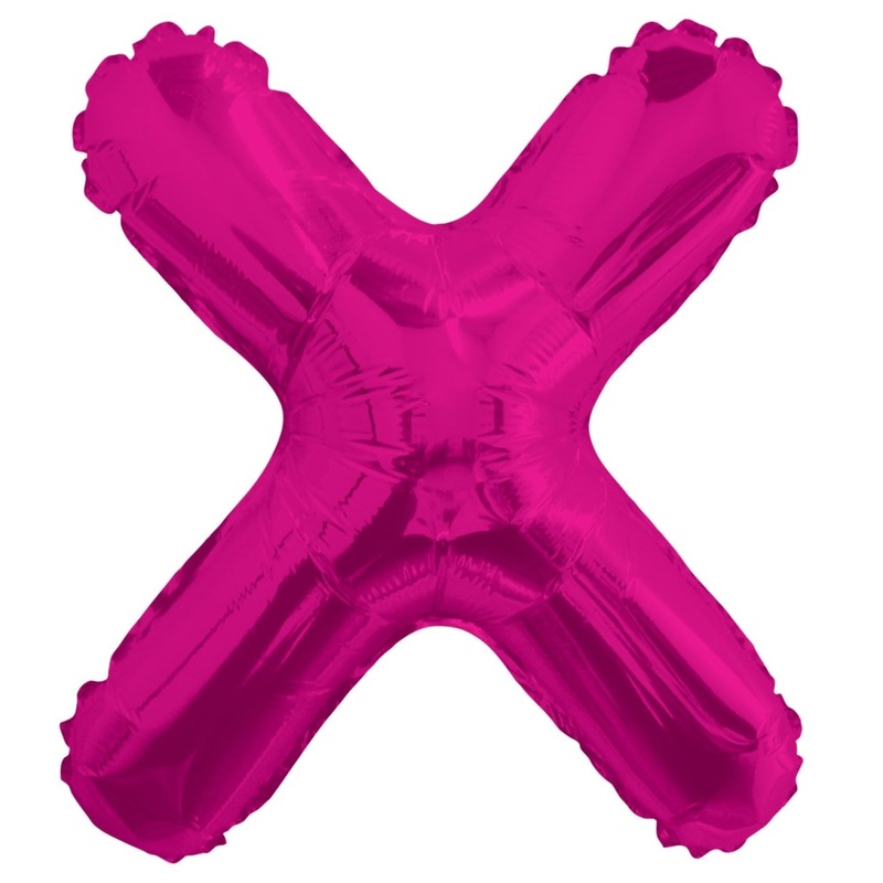 Letter X Hot Pink 14" - (Single Pack). 34819-14