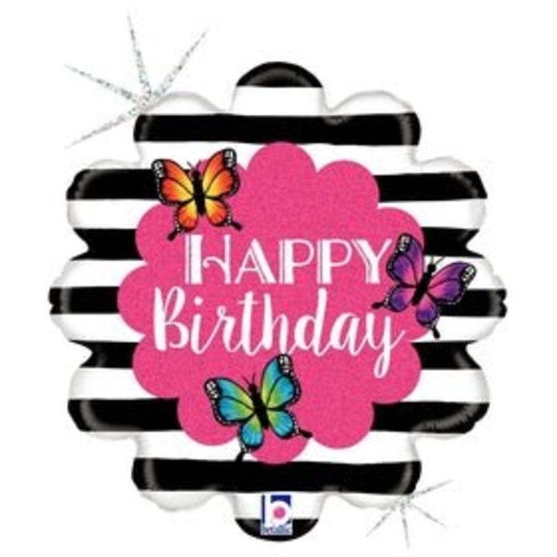 Rad Butterfly BDAY 18" - (Single Pack). 36853