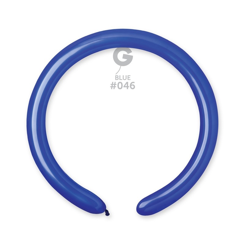 Solid Balloon Blue D4(260)-046 2''