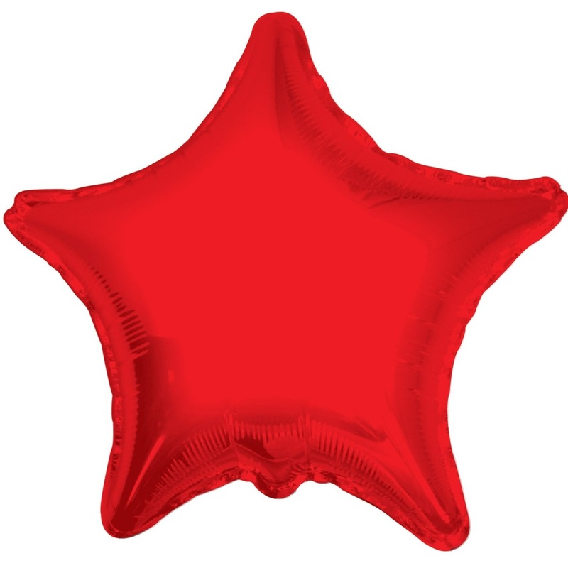 Star Red Shaped 9" Flat 17350-09