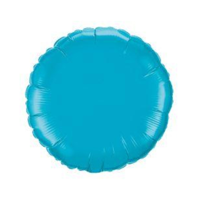 Turquoise Mylar Round 18" Foil. 17906-18