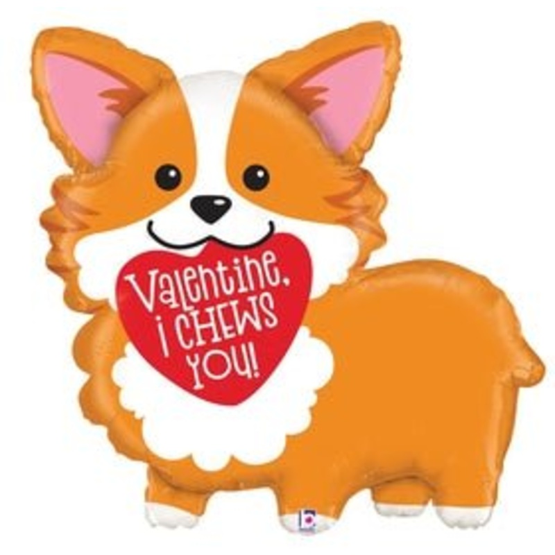 Valentine Corgi 28" - (Single Pack). 25076