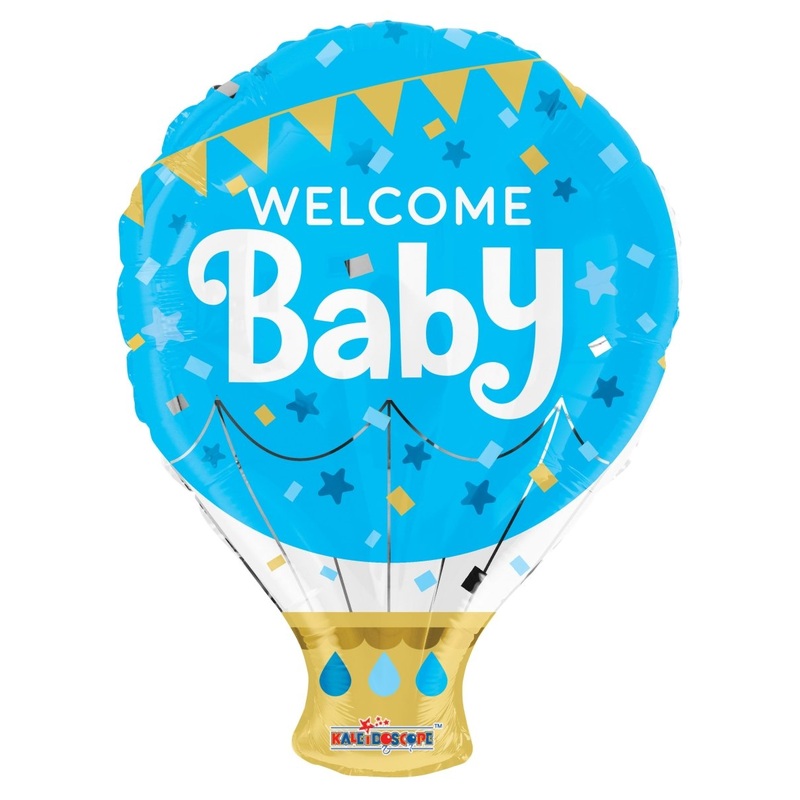 18 Welcome Baby Blue Shape - (Single Pack). 15474-18