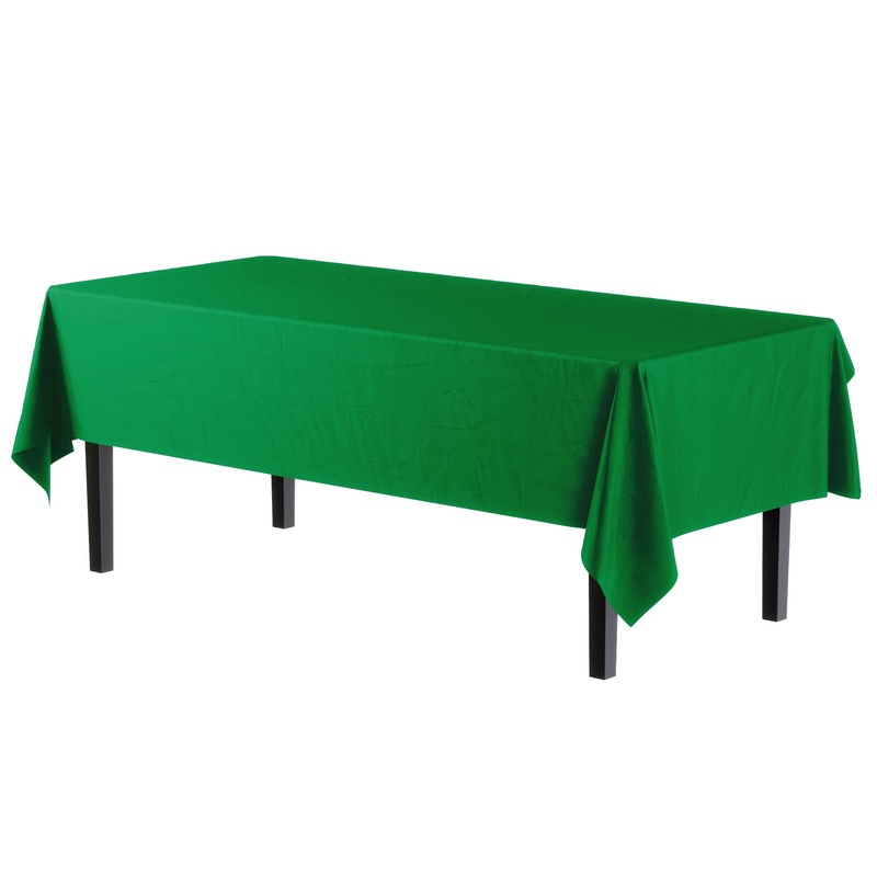 Emerald Green Plastic Table Cover