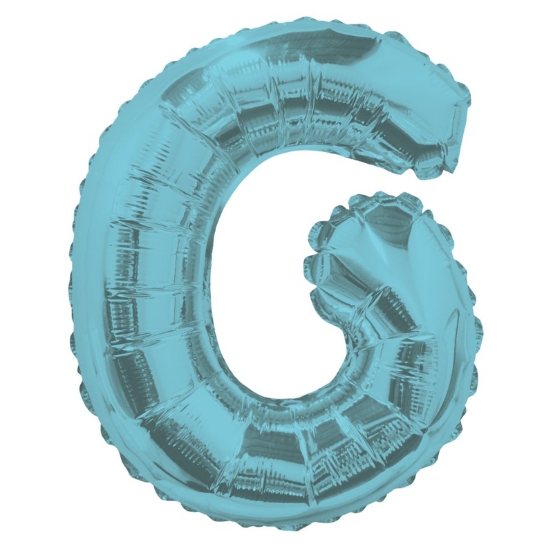Letter G Light Blue 14" - (Single Pack). 34828-14