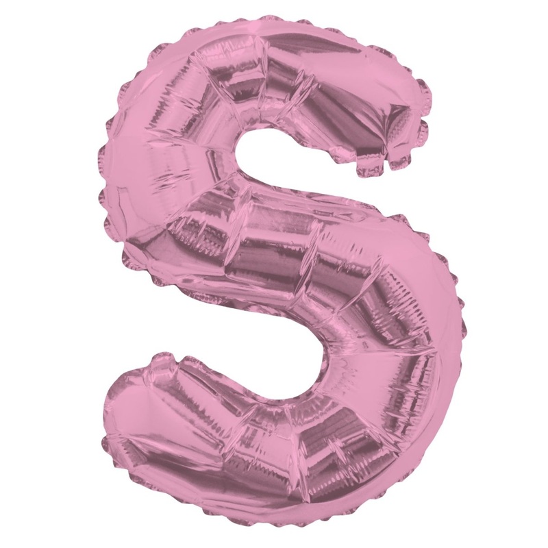 Letter S Light Pink 14" - (Single Pack). 34865-14