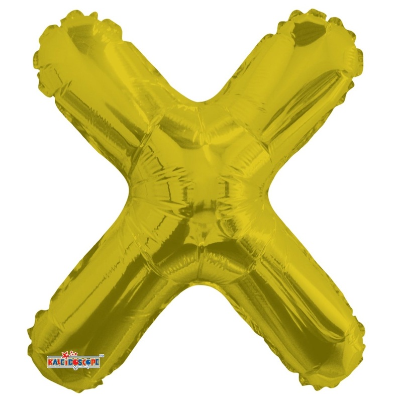 Letter X Gold 14" - (Single Pack). 35092-14