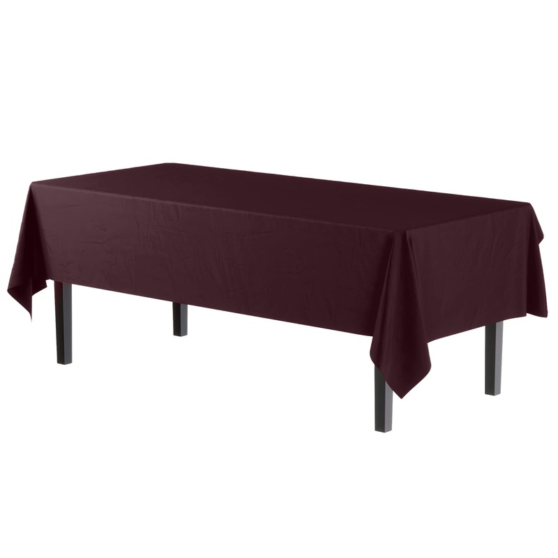 Premium Brown Plastic Table Cover