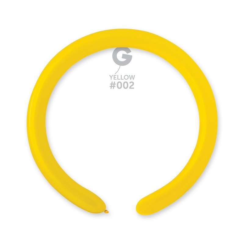 Solid Balloon Yellow D4(260)-002 2"