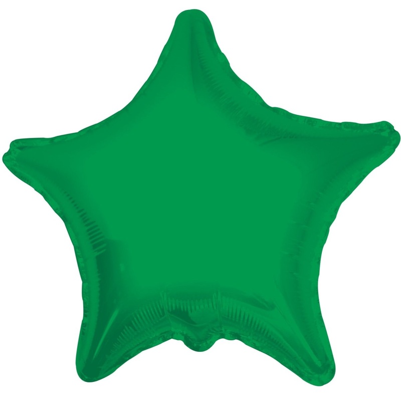 Star Emerald Green Shaped 4" Flat 34021-04