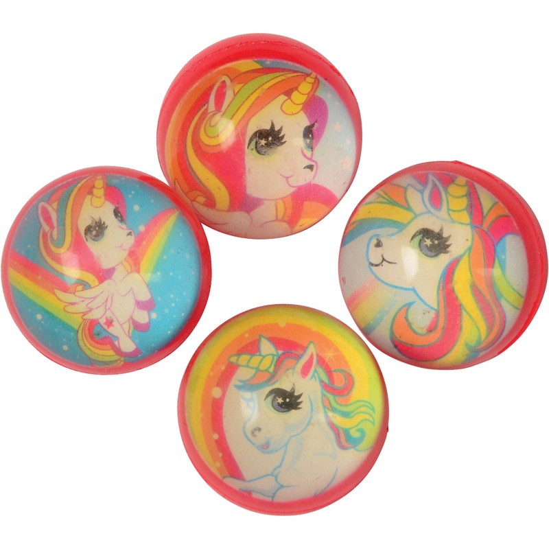 Unicorn Bounce Balls/12 Per Pkg