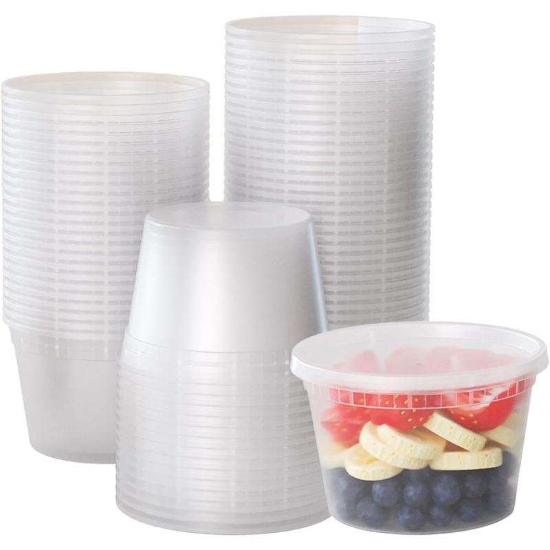 16 Oz. Deli Containers with Lids | 240 Pack