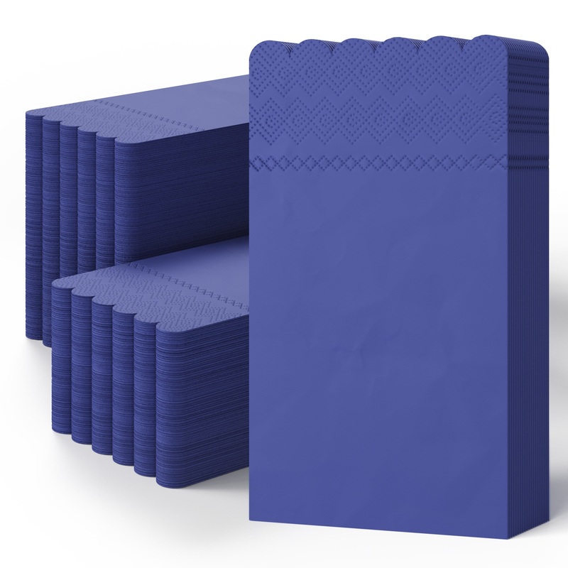 3 Ply Periwinkle Scalloped Napkins - 20 Ct.
