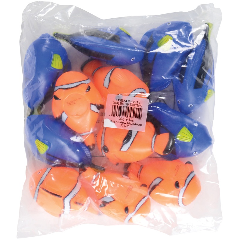 Coral Reef Fish Squirt Toys