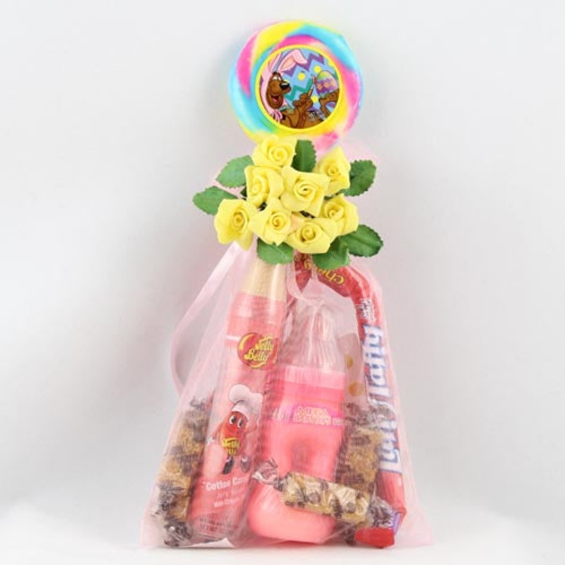 Pink Large Organza Pouch | 6 Count
