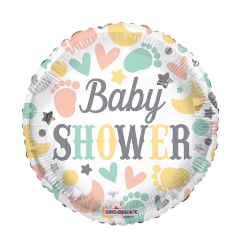 Round Baby Shower Mylar Balloon | 1 Count