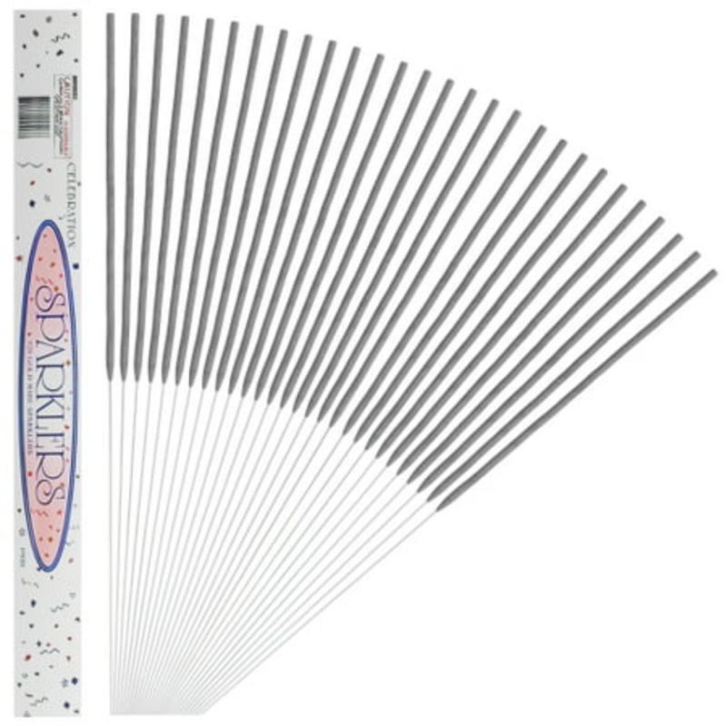 20 In. Gold Wedding Sparklers | 32 Count