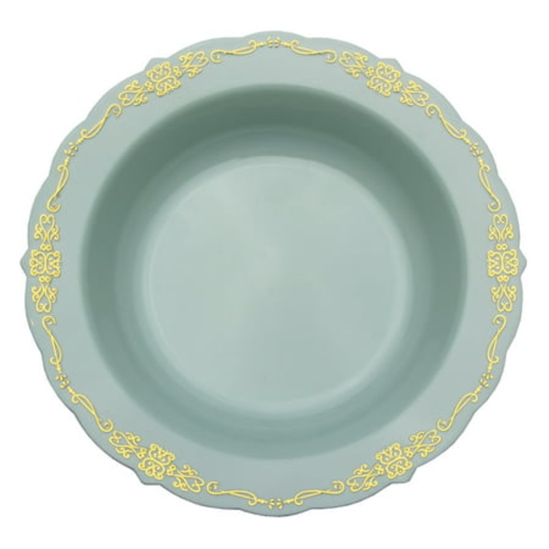 5 Oz. Robin Blue Victorian Design Bowls | 20 Count