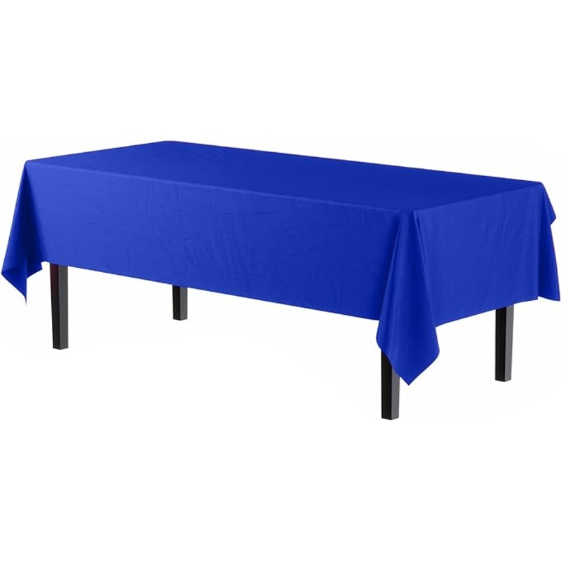 Dark Blue Plastic Table Cover