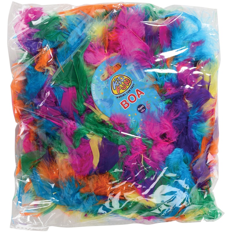 Multicolor Boa/Teal-Hot Pink-Lime Cp