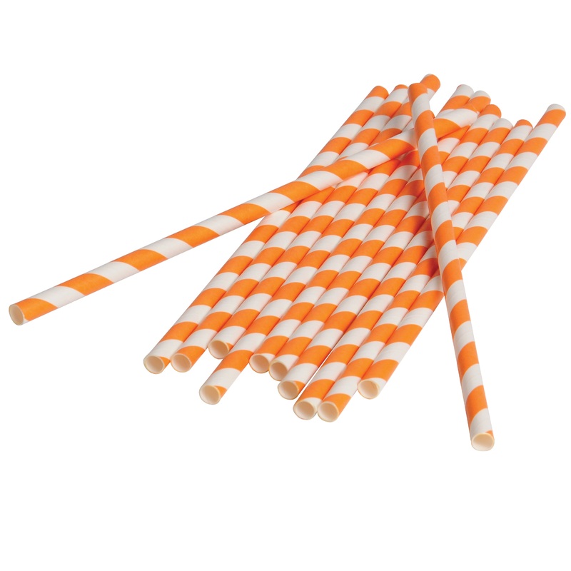 Paper Straws/Orange