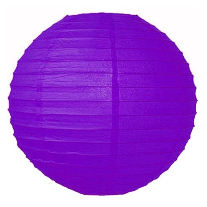 14 In. Purple Paper Lantern