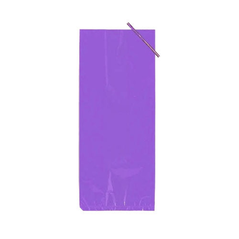 4 In. X 9 In. Purple Poly Bags | 48 Count