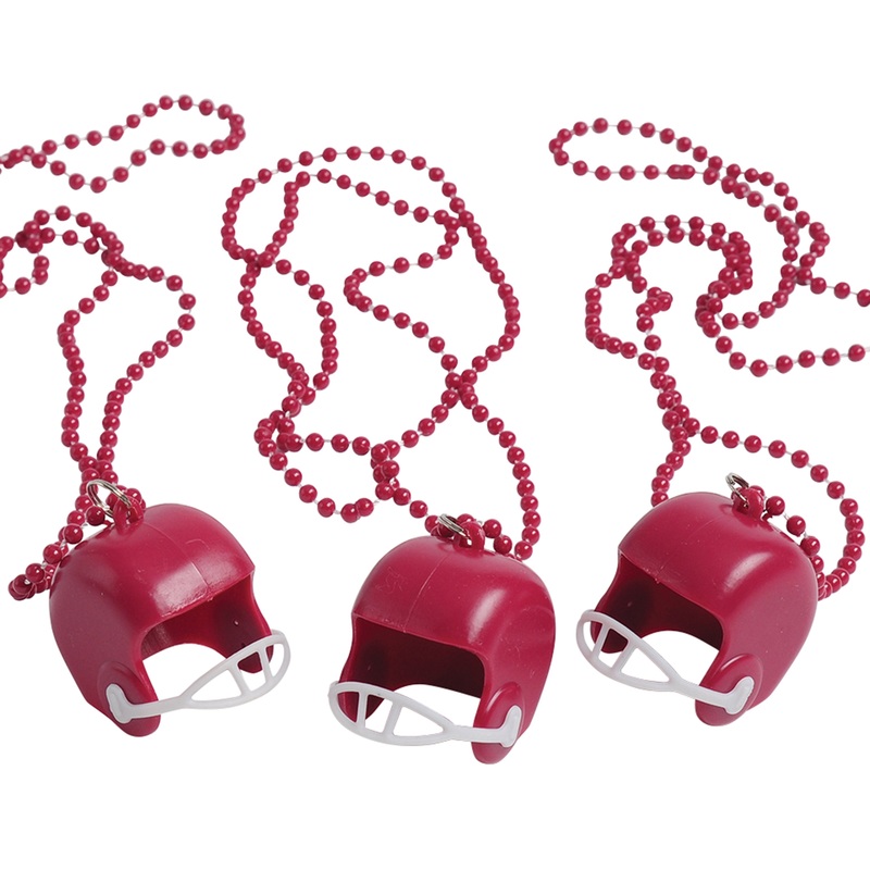 Football Helmet Necklaces/Maroon