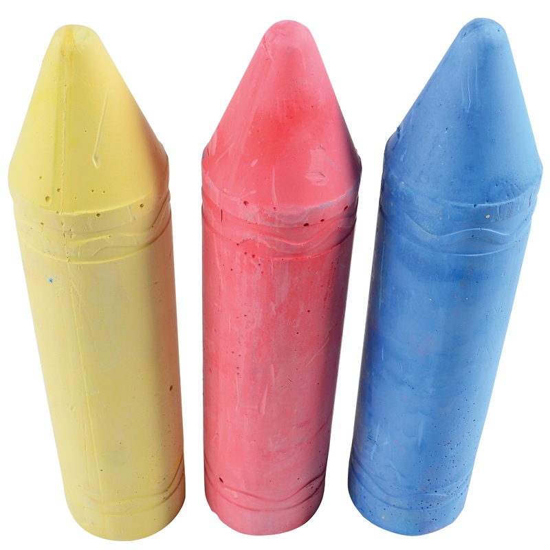 Giant Sidewalk Chalk/3 Per Pkg