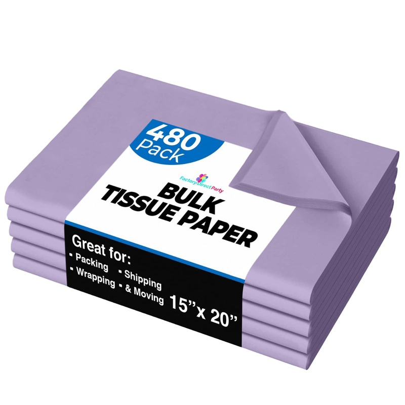 Lavender Tissue Paper 15 In. x 20 In. | 480 Sheets