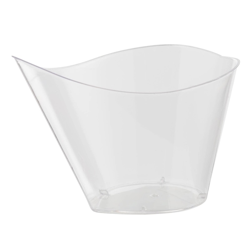4.35 Oz. Clear Sauce Boat Miniatures | 12 Count