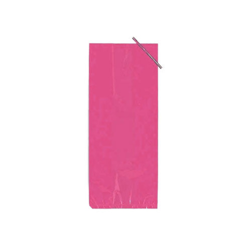 4 In. X 9 In. Cerise Poly Bags | 48 Count