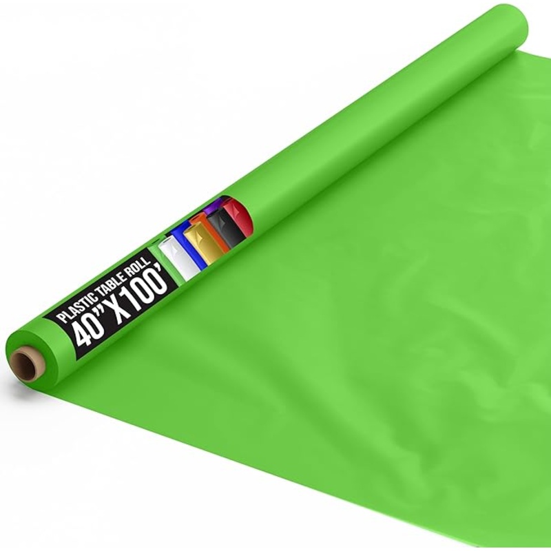 40 In. x 100 Ft. Lime Green Table Roll
