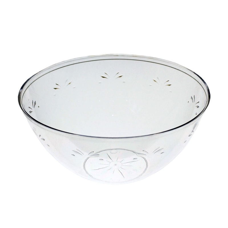 8 In. Clear Round Salad Bowl | 48 Oz.