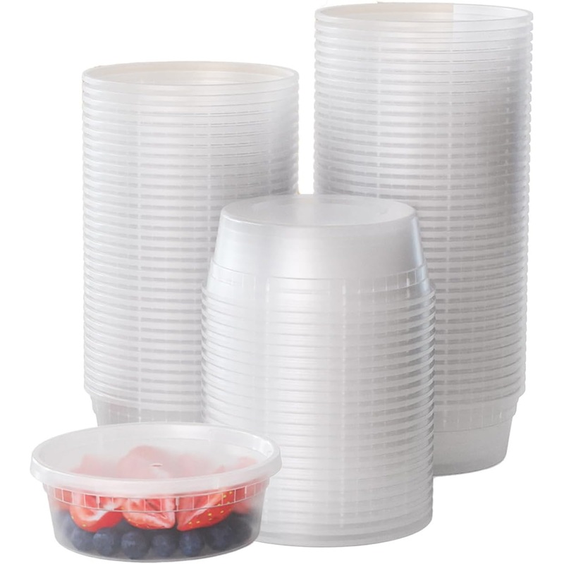 8 Oz. Deli Containers with Lids | 240 Pack