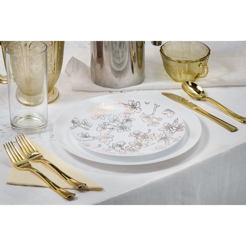 Disposable Blossom Dinnerware Set with Bowl