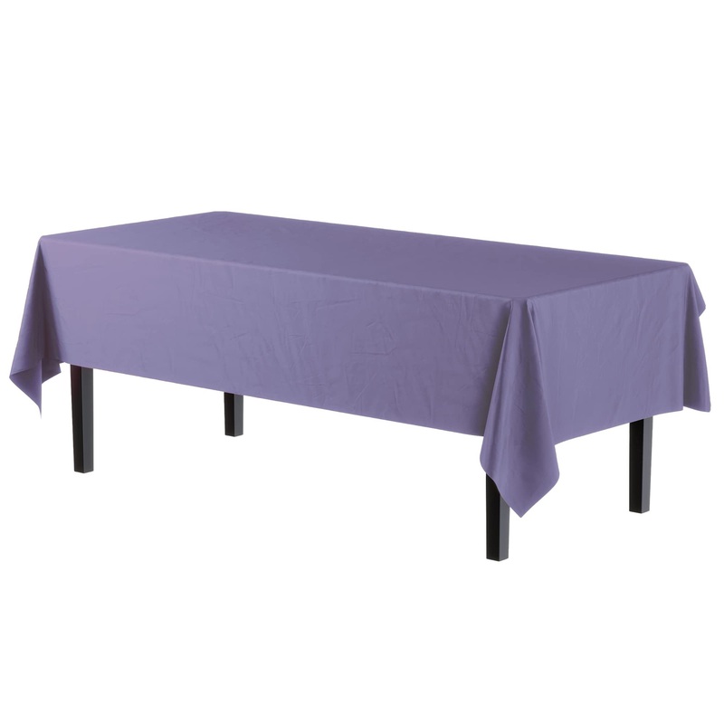 Premium Lavender Plastic Table Cover