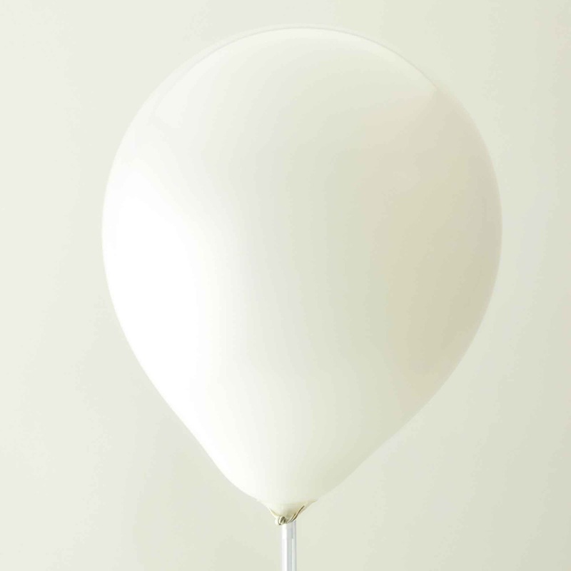 12" Economy Latex Balloon-White