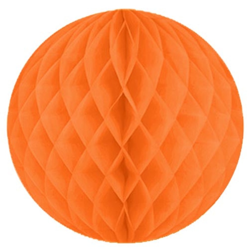 12 In. Orange Honeycomb Ball