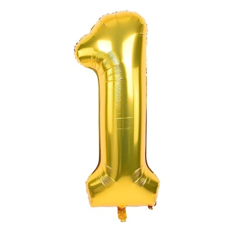 34 In. Gold Number 1 Balloon