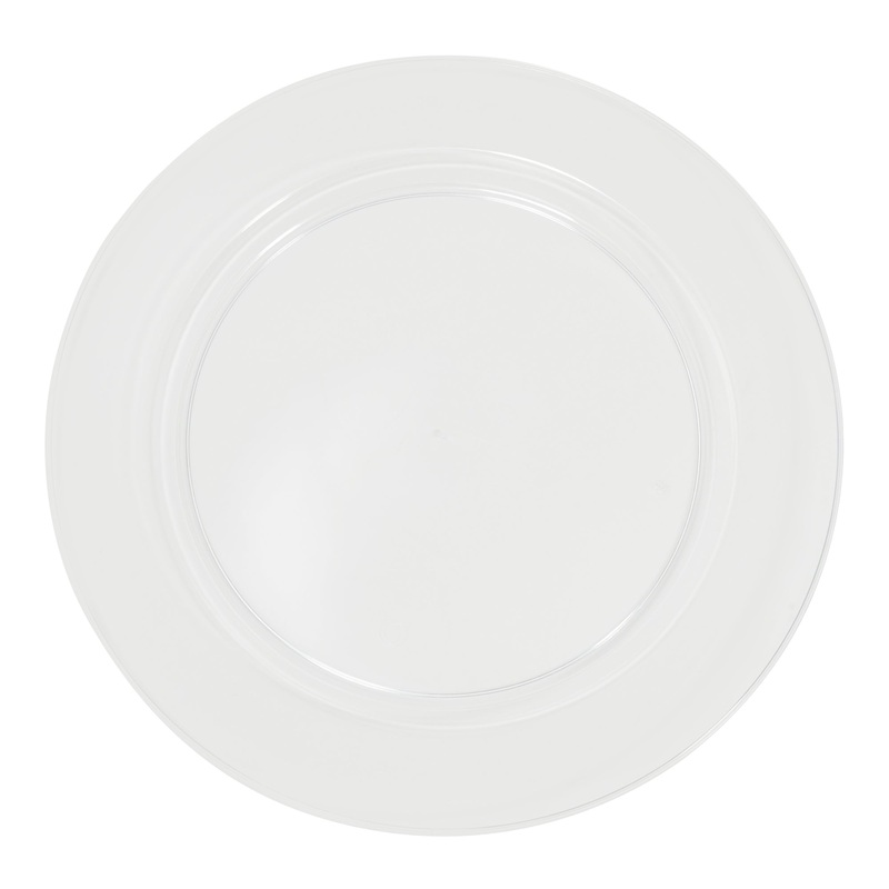 Disposable Plate Set 10" 40pc/pack - Clear